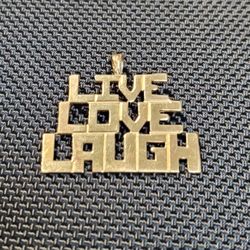 14k Gold Inspirational Charm