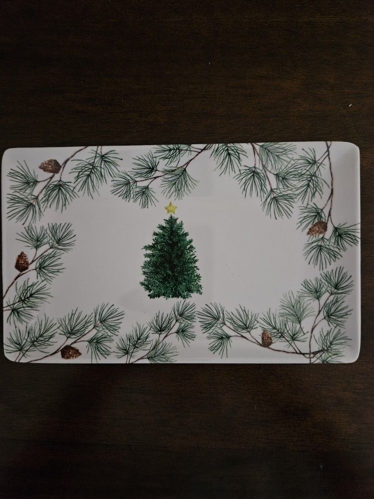Melamine Rect Appetiz Plates 8x5 New Giftable, Nice Weight,Set Of 8 $10.00