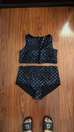 Two-Piece Mermaid Scale Bikini Set Size 2
