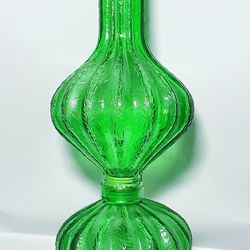 HUGE mcm Italian empoli MID CENTURY bottle in cool mid shape MADE IN ITALY 17" H.  