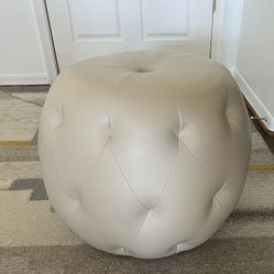 Pier one  Leather Ottoman