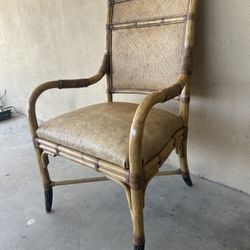 Kreiss Collection Woven Accent Wooden Kitchen or Outdoor Chair