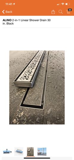 ALINO 2-in-1 Linear Shower Drain