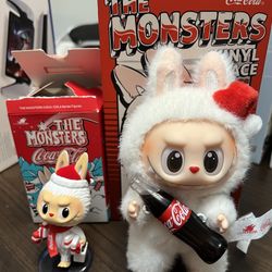 Coca Cola Labubu & Figurine Bundle 