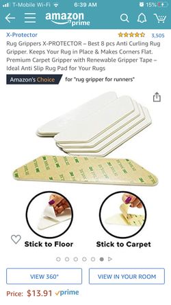Anti slip rug grippers