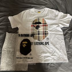 Bape check tee