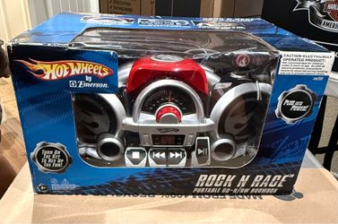$80 obo Hot Wheels by Emerson "Rock N Race" Portable CD-R/RW Boombox