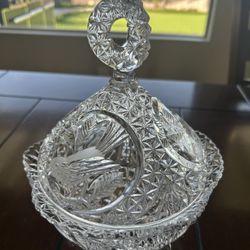 Hofbauer Crystal Compote Bowl/Candy Dish