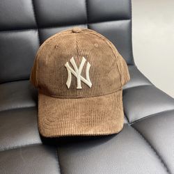 Brown Corduroy Yankees NY Adjustable Hat