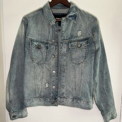 Distressed Denim Jacket From Express