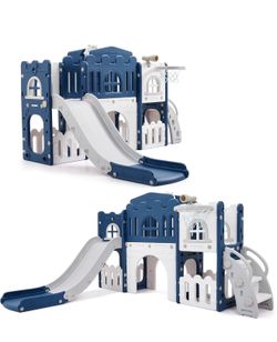 Toddler Slide 8in1 Indoor Outdoor Playset