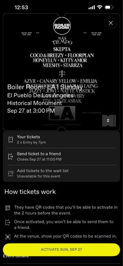 Boiler Room LA tickets
