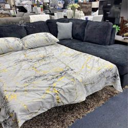 Altari Slate 2-Piece Sleeper Left-Arm Facing Sectional With Chaise
Ashley Furniture $10 Down Payment And Financing Available