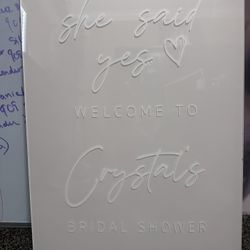 Bridal Shower Signage