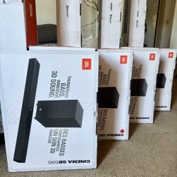 JBL 3.1.2 Ch. Cinema SB595 Dolby Atmos Home Theater Soundbar ~ Deep Bass w/ Wireless Subwoofer