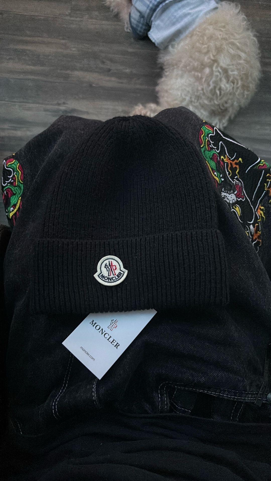 Black Moncler Beanie