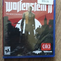 Wolfenstein 2 II The New Colossus PlayStation 4 