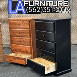 Five Drawer Pinewood Chest Oak And Black Drawer Comoda 