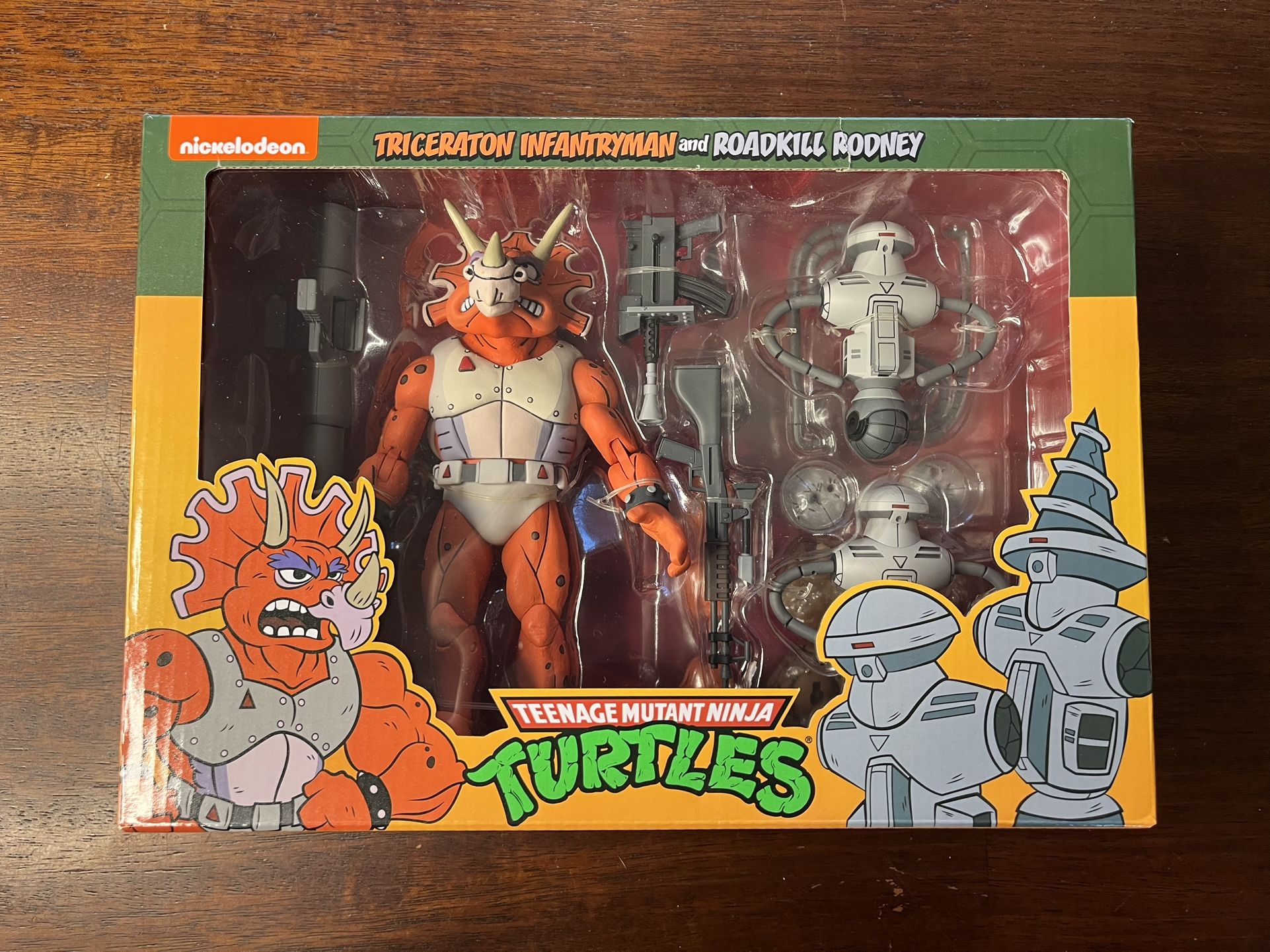 Neca TMNT Triceraton Infantryman And Roadkill Rodney