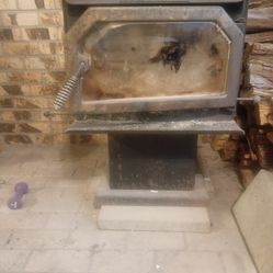 Country wood burning fire place