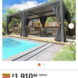 20 x 10 metal roof Pergola 