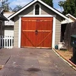 Wooden Garage Door - (92” X 88” Single Car Garage)