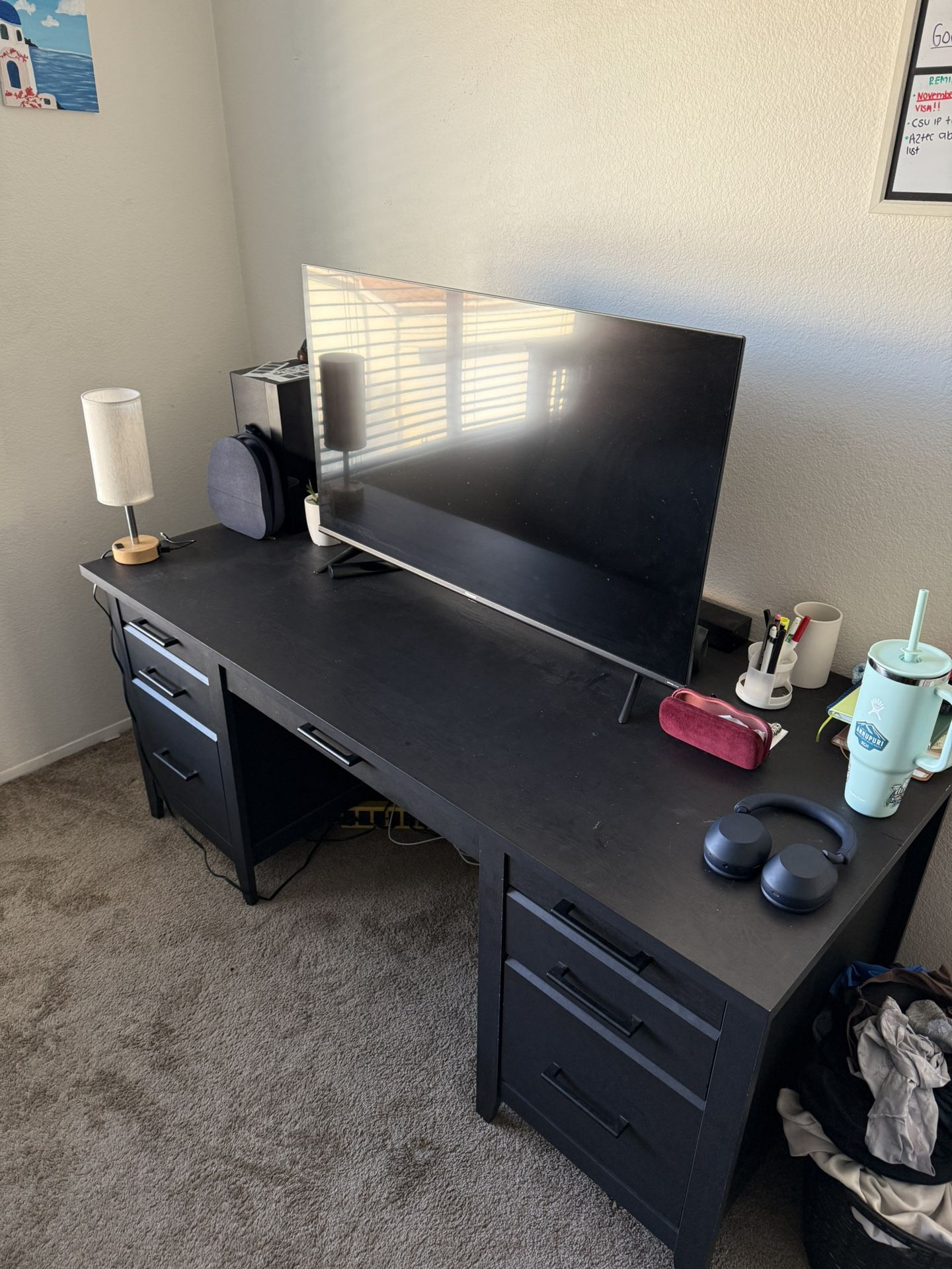  Black Wooden Desk