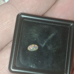.29ct Natural Ethiopian Fire Opal Cabochon Gemstone Ring Sized 