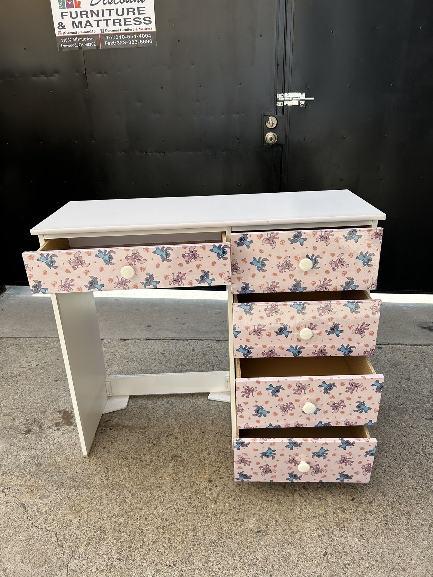 Stitch Desk Vanity Available In Different Colors