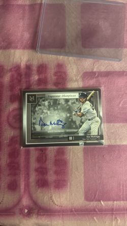 Don Mattingly signed card