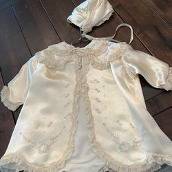 Christening gown 1950 With Bonnet