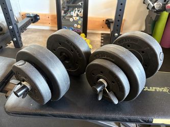 Adjustable dumbbells 20lbs each