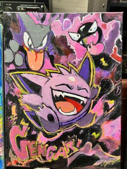 Gengar Pokémon Painting