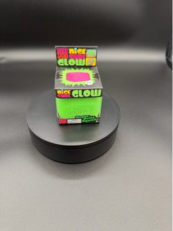 Nee Doh, Nice Cube Glow, Green #315