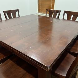 Solid Wood Dining Table/Chair Set (8 Chairs)
