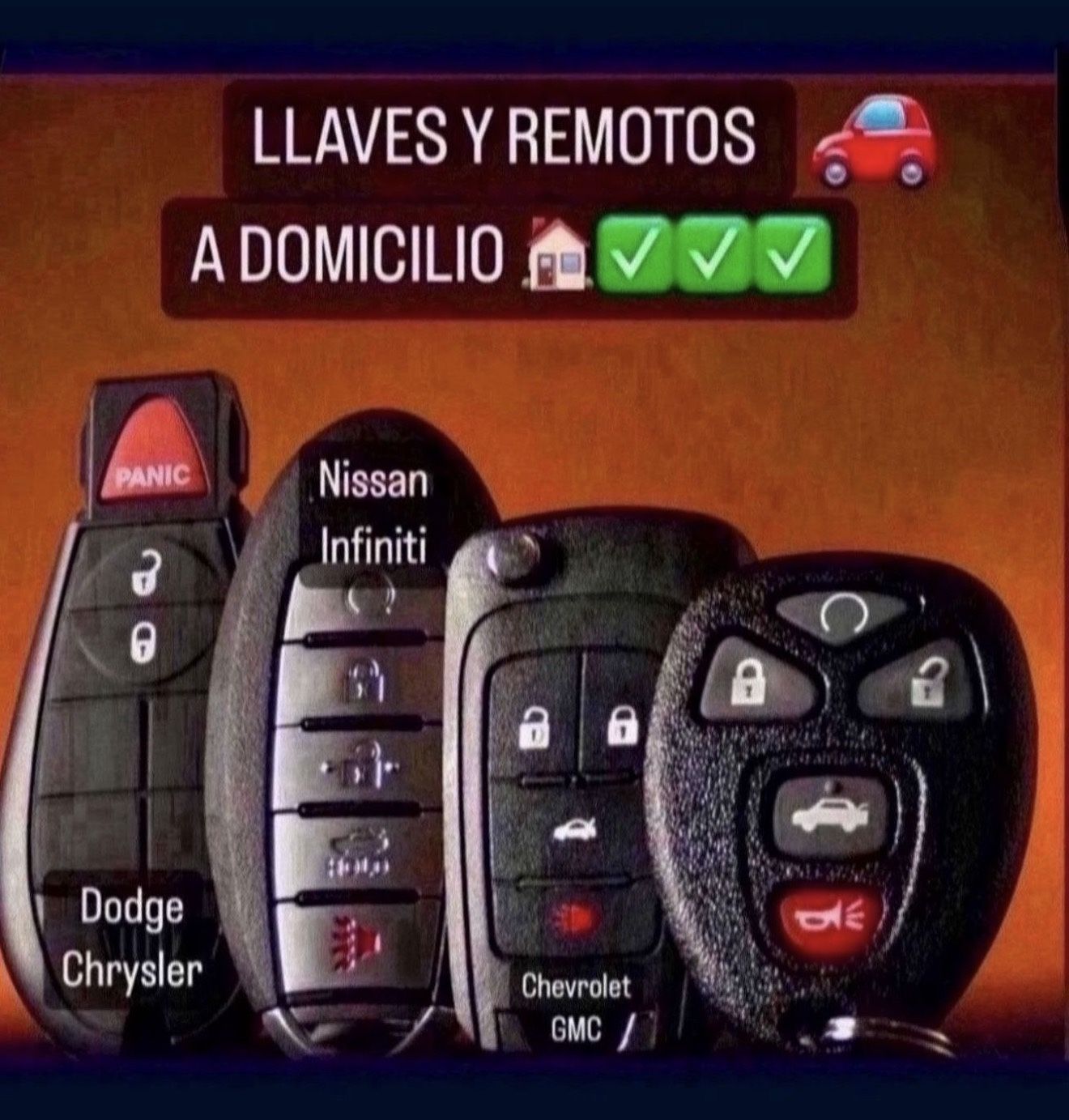 Llaves Para Carros Car Keys and fobs Most makes And Models 