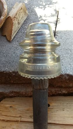 Antique glass insulator