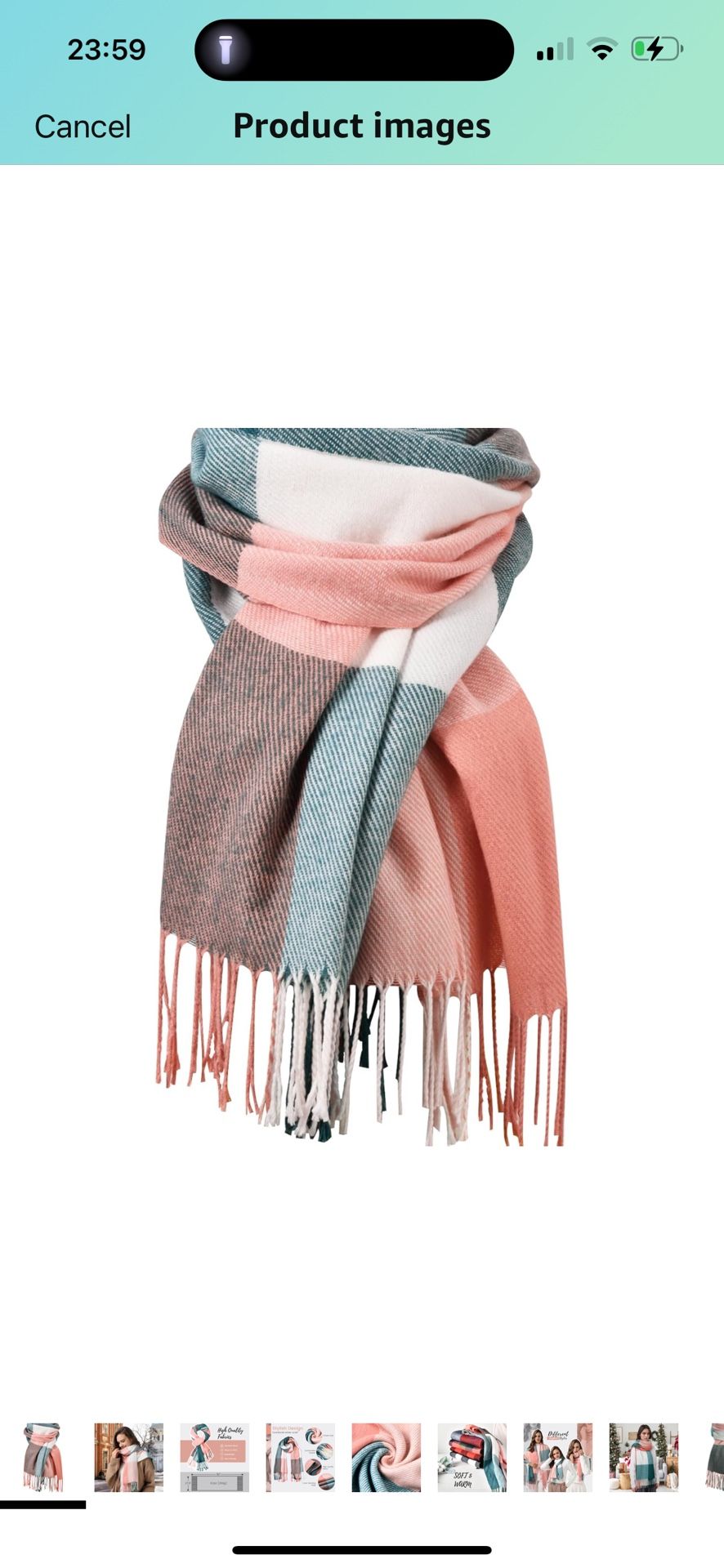 Brand New Clothirily Womens Winter Scarf, Fashion Cashmere Feel Plaid Scarfs for Women, Pashmina Shawls and Wraps, Long Blanket Scarf 