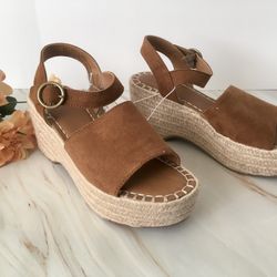 Espadrille Sandals, Size 8 1/2