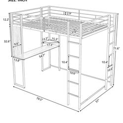 Full Size Metal Bedframe For Kids And YA