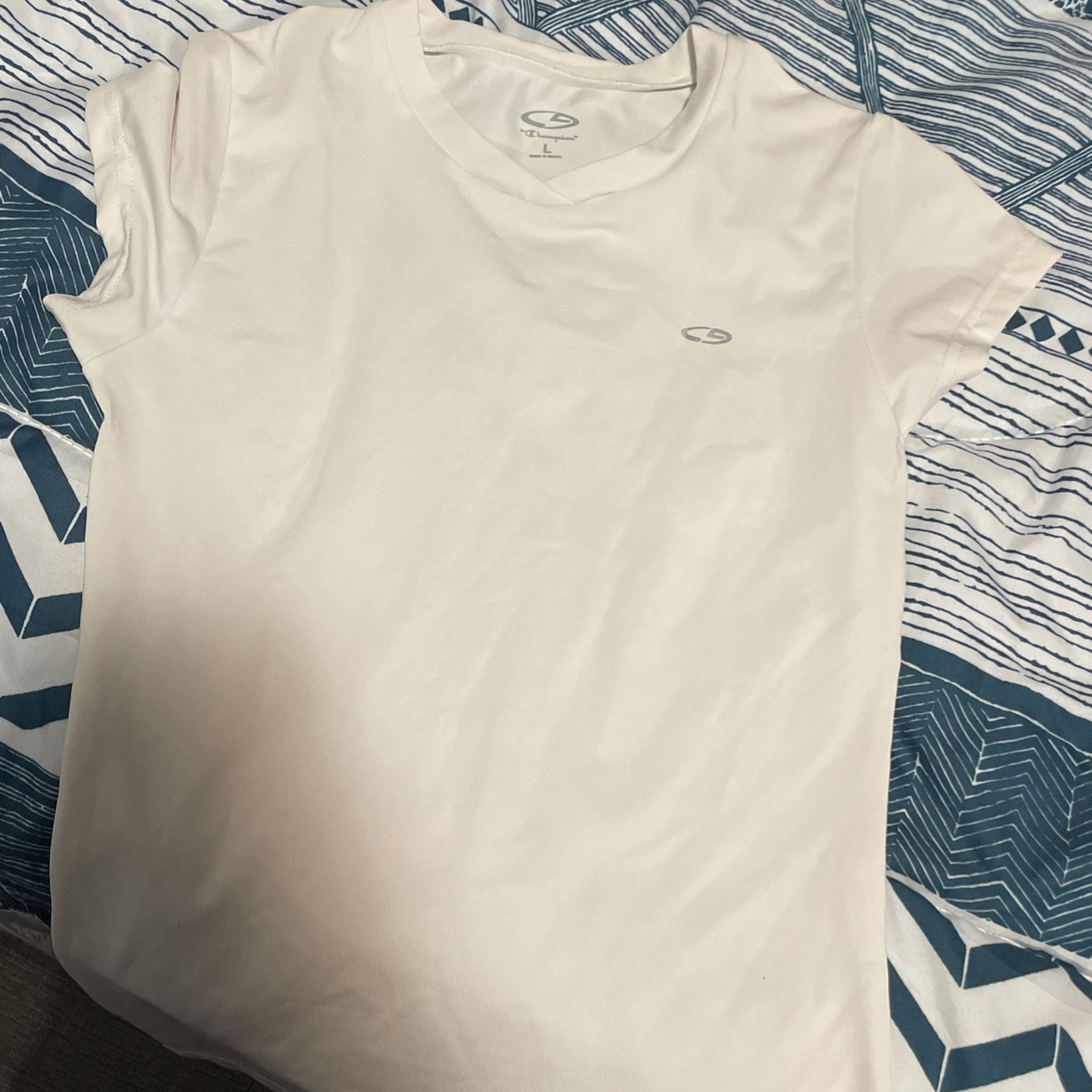 Size Large In Girls Champion White Shirt