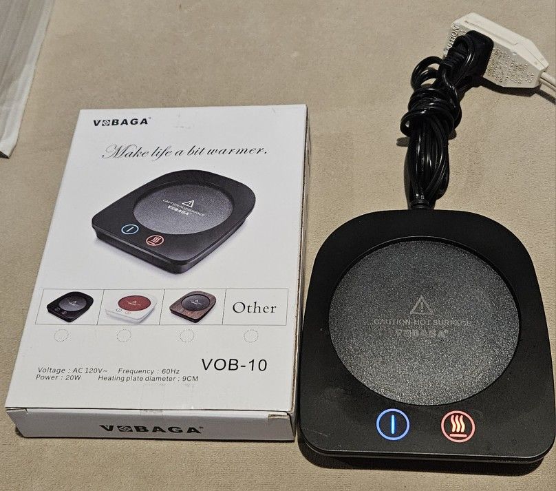 VOBAGA Electric Coffee Mug Warmer with 3 Temperature Settings