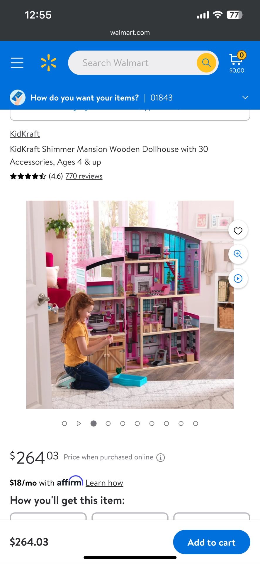 Wooden Kidcraft Shimmer Mansion