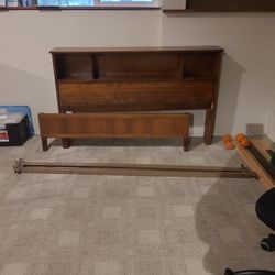 FREE Queen Walnut Bed Frame