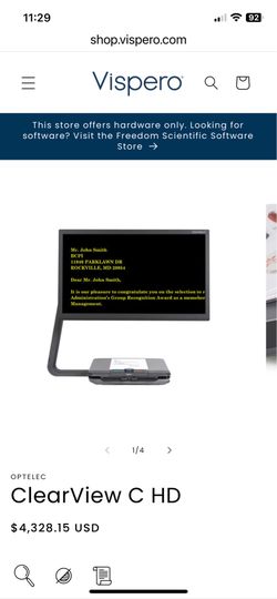 Optelec Clear View C video magnifier