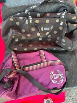 Pink Victoria secret bags