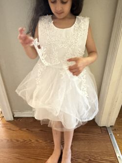 Flower Girl Dress And Basket