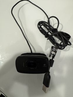 USB webcam with built-in microphone.