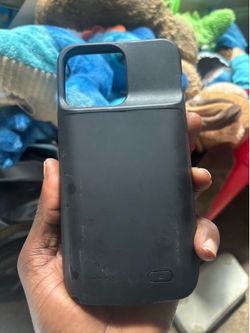 Black Battery Charging Phone Case