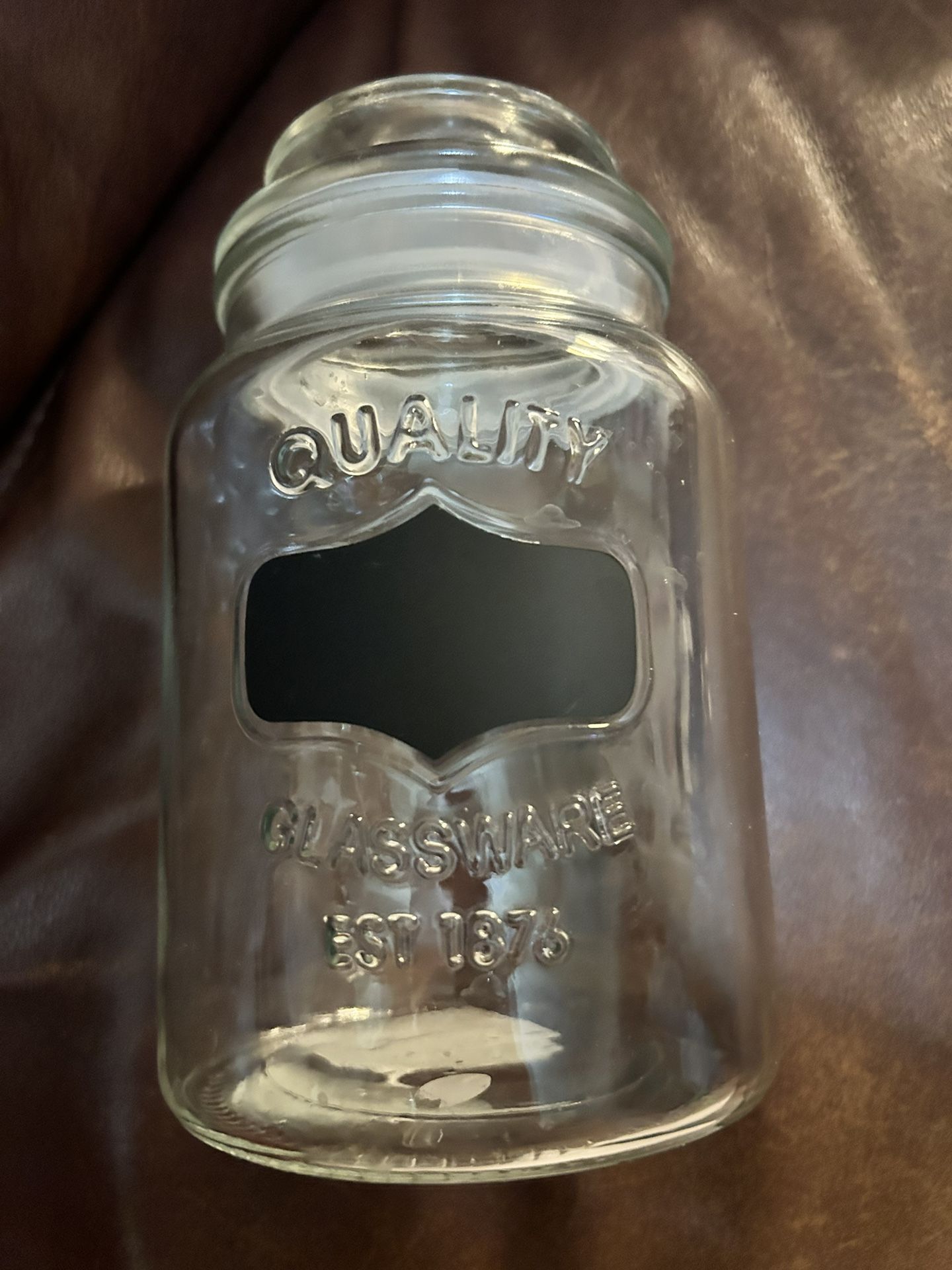 GLASS APOTHECARY JAR